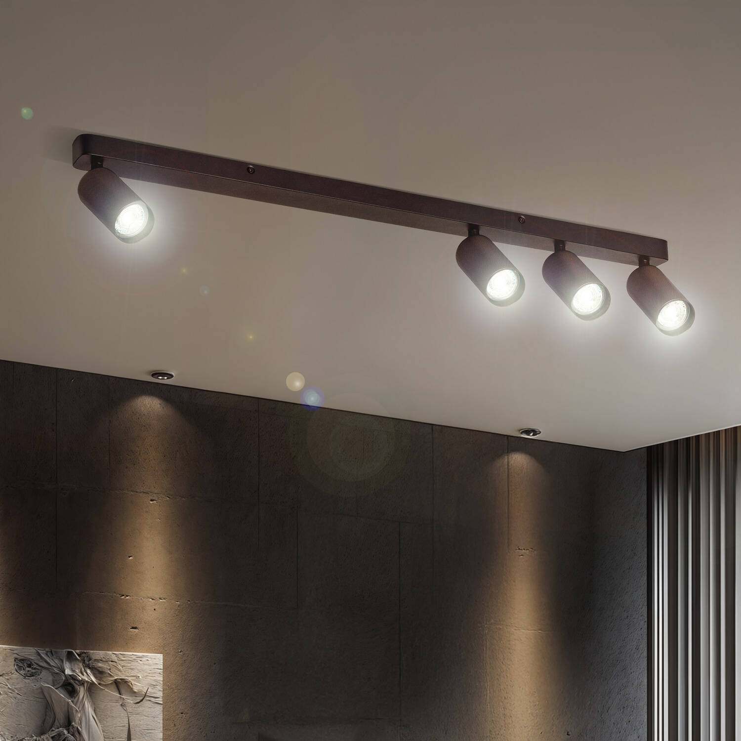 Kinkiet Ścienny z Aluminium Breixo 4-Pkt. - widok 2