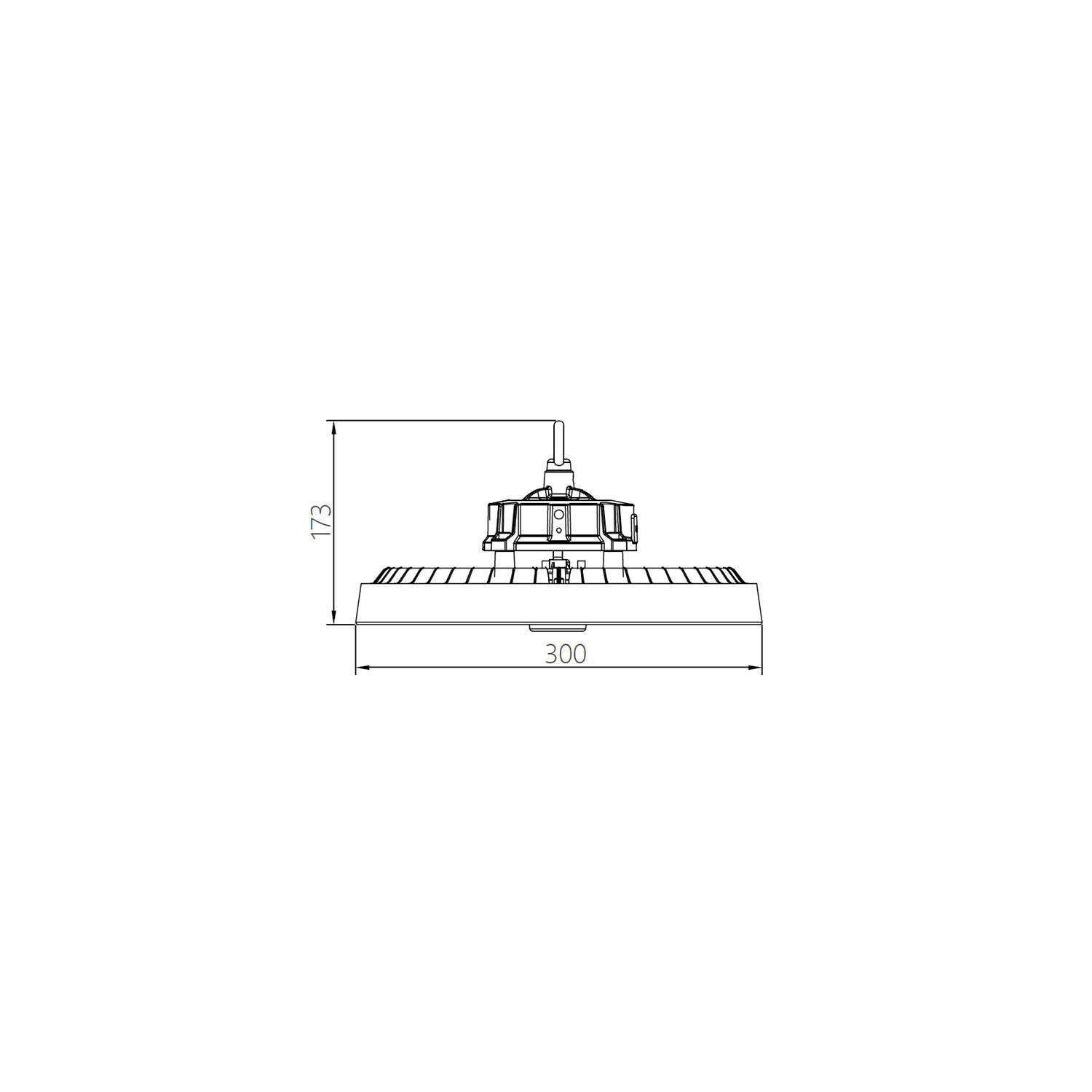 Oprawa Przemysłowa LED UFO 200W 170lm/W LIFUD Regulacja 0-10V HBD - widok 3