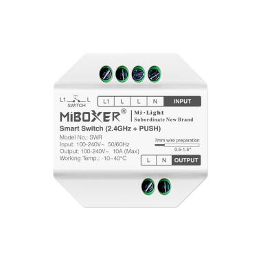 Přepínač Tlačítka na Relé Spínač Telerruptor LED MiBoxer SWR