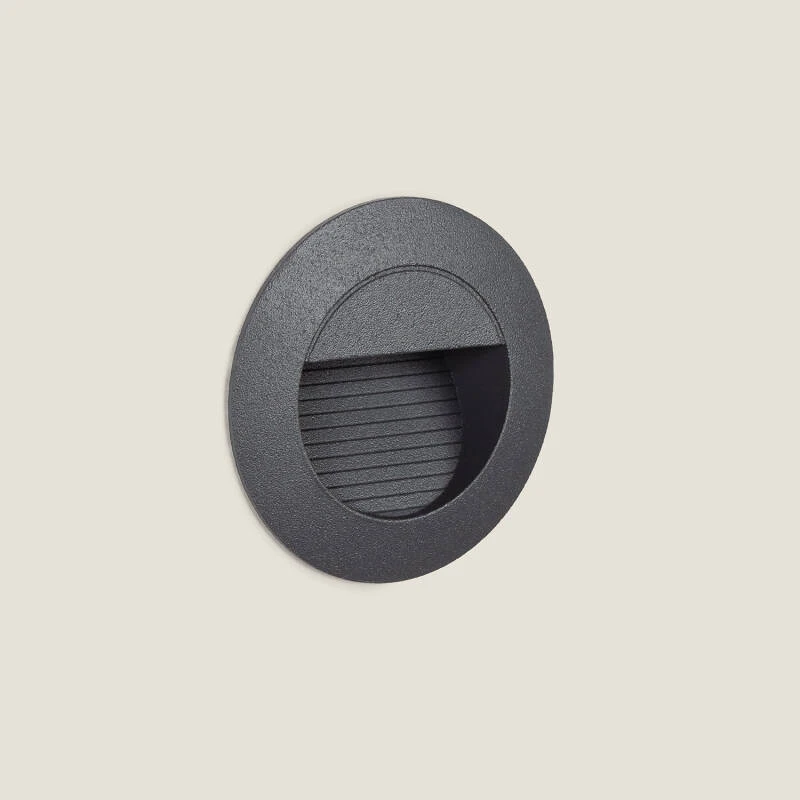 Image de Balise Murale LED Extérieure Encastrable en Aluminium 1,2W Lyons 