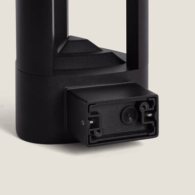 Image of Spram 12W Aluminium Outdoor LED Wall Lamp in Black 