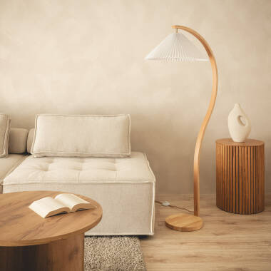 Afbeelding van Staande Lamp van Hout Luanda