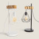 Image de Lampe à Poser Bois et Métal Sardo