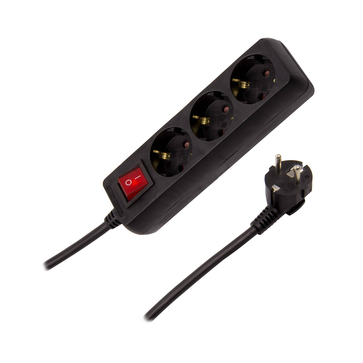 Przedłużacz Listwowy 3-Gniazdowy Typ F Schuko 1.5m