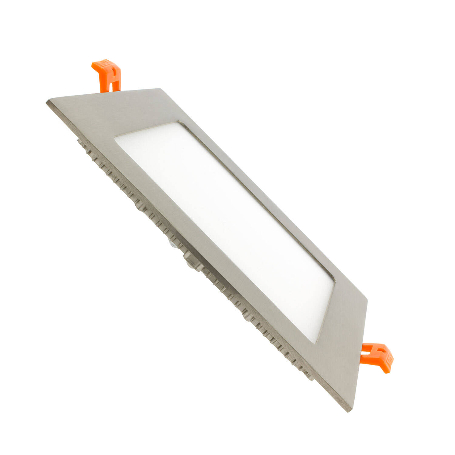 Oprawa LED Kwadratowa SuperSlim 12W Srebrna Średnica Wycięcia 152x152 mm 
