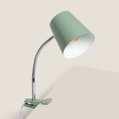 Schreibtischlampe Flexo aus Metall mit Klemme Delavan