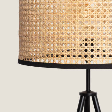 Bild von Stehlampe Rattan Huela