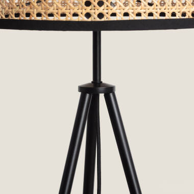 Bild von Stehlampe Rattan Huela