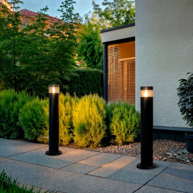 Bild von LED-Bodenleuchte Aussen 5W Oberfläche Fuss 50cm Inti Inox Schwarz