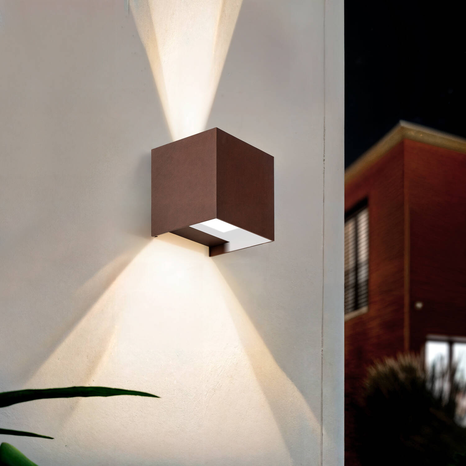 Kinkiet Ścienny LED Zewnętrzny 10W z Aluminium Podwójne Oświetlenie Regulacja CCT Iridix - widok 2