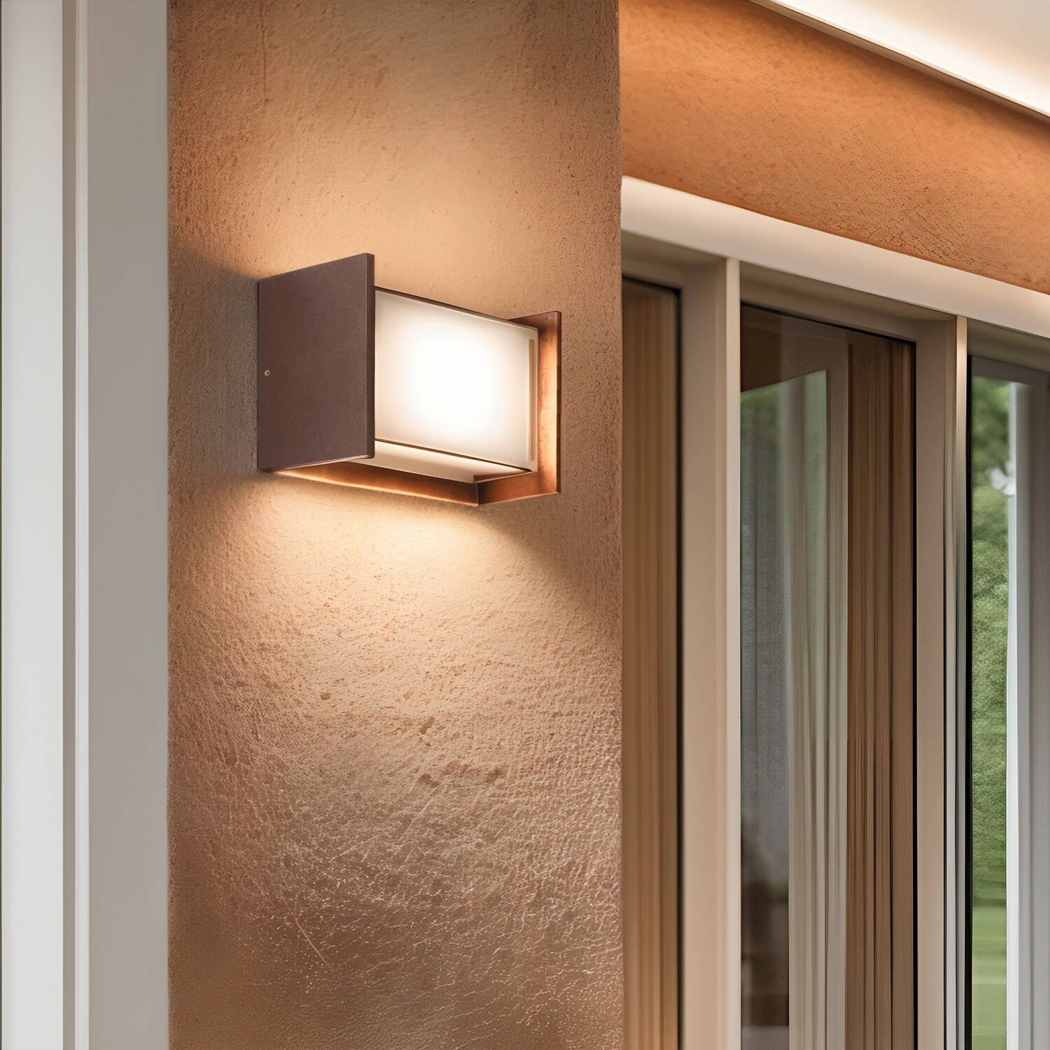 Kinkiet Ścienny LED Zewnętrzny 12W z Aluminium CCT Regulacja Podwóny Dyfuzor Arelien - widok 2