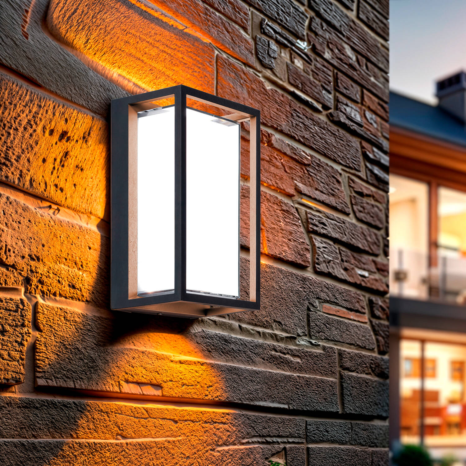 Kinkiet Ścienny LED Zewnętrzny 12W z Aluminium Regulacja CCT Podwójny Dyfuzor Calysta - widok 2