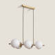 Image de Suspension Métal et Verre Moonlight Brass 6 Spots