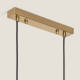 Image de Suspension Métal et Verre Moonlight Brass 6 Spots