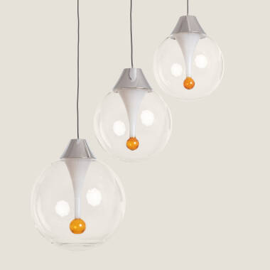 Hanglamp van Glas LED 30W 3 lichts Liborina