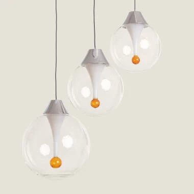 Suspension LED Verre 30W Liborina 3 Spots