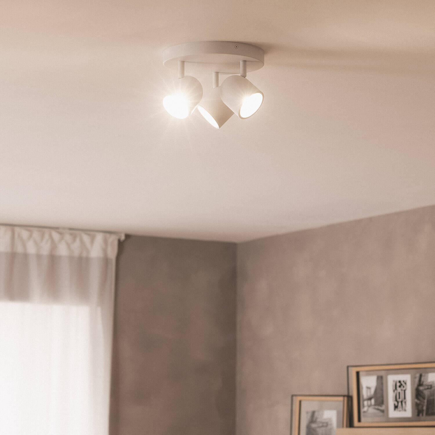 Lampa Sufitowa z Aluminium Caleb 3-Pkt - widok prezentacyjny