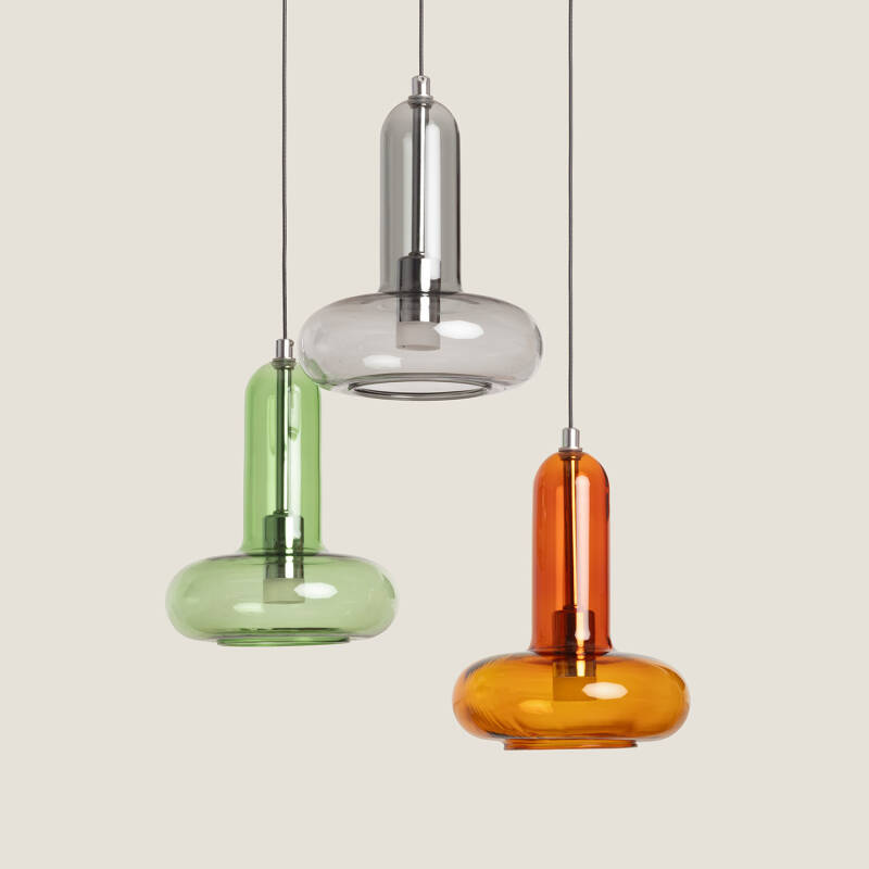 Immagine di Lampada a Sospensione LED 15W Alluminio Fontas 3 Faretti