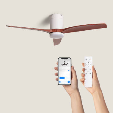 Ventilatore da Soffitto Silenzioso Angistri Bianco 132cm Motore DC