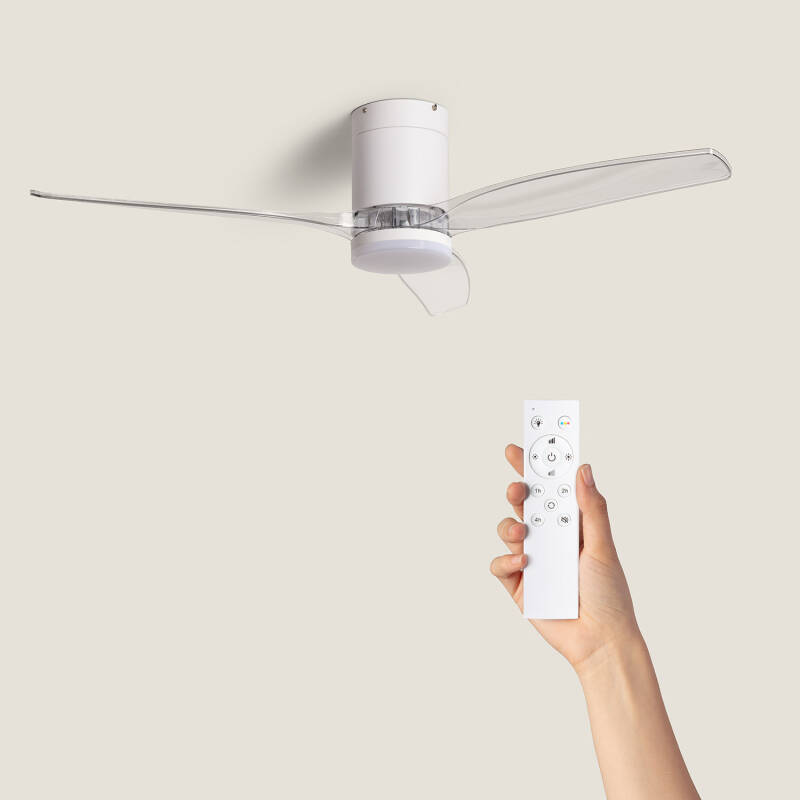 Afbeelding van Stille Plafondventilator Angistri Wit 132cm Motor DC