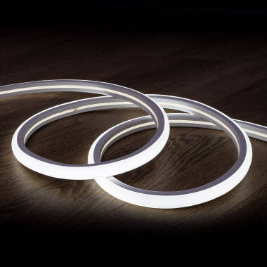 Led Strip Neon Dimbaar 220V Koel Wit Halfrond 180 7.5W/m te knippen om de 100cm IP67 Op maat