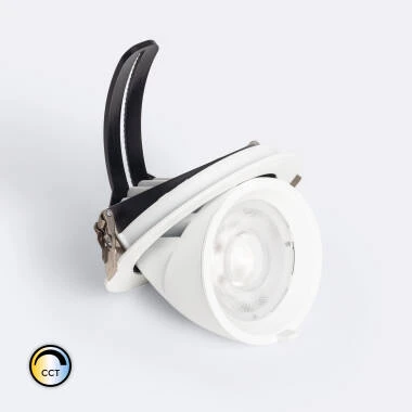 Downlight LED Circolare Orientabile 24 W Chip OSRAM, 38° CCT 120 lm/W LIFUD Foro Ø 125 mm