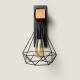 Image de Lampe Murale Métal et Bois Sardo