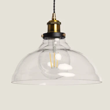 Image of Springsteen Metal and Glass Pendant Lamp