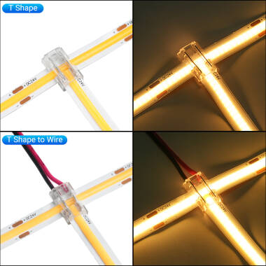 Image de Connecteur Hippo 9 en 1 pour rubans LED 12/24V DC SMD et COB IP20 Largeur 5mm/8mm/10mm