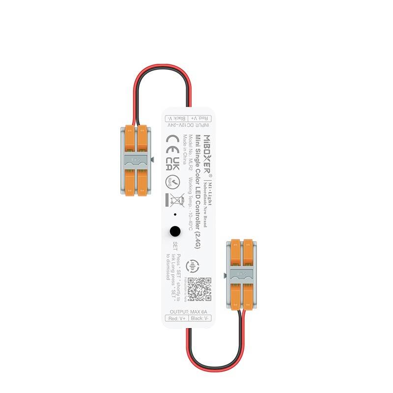 Image de Contrôleur Variateur Mini Ruban LED Monochrome 12/24V DC MiBoxer MLR2