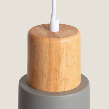 Afbeelding van Hanglamp Aluminium en Hout Kidonge