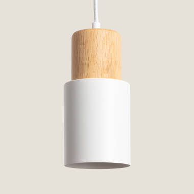Image of Kidonge Aluminium & Wood Pendant Lamp