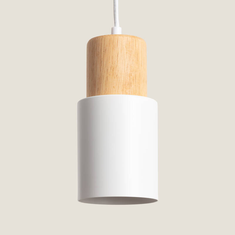 Afbeelding van Hanglamp Aluminium en Hout  Kidonge