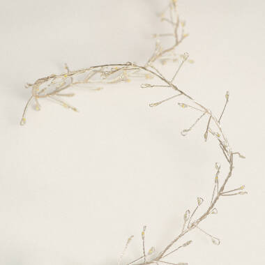 Immagine di Ghirlanda per Esterni in Fil di Ferro LED Cromato 5 m