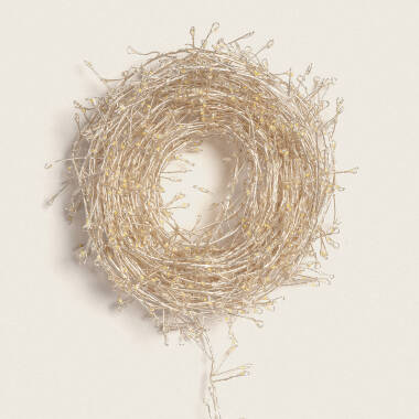 LED-Girlande Außen Verchromt 5m Cluster