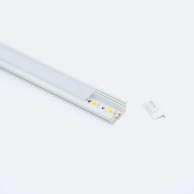 Profilé Aluminium Sol pour Rubans LED jusqu'à 12 mm