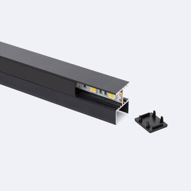 Aluminium Profiel voor Plank met Doorlopende Cover voor LED Strips tot 12 mm