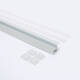 Bild von Aluminiumprofil Regal für LED Streifen bis 12 mm mit durchgehender Abdeckung