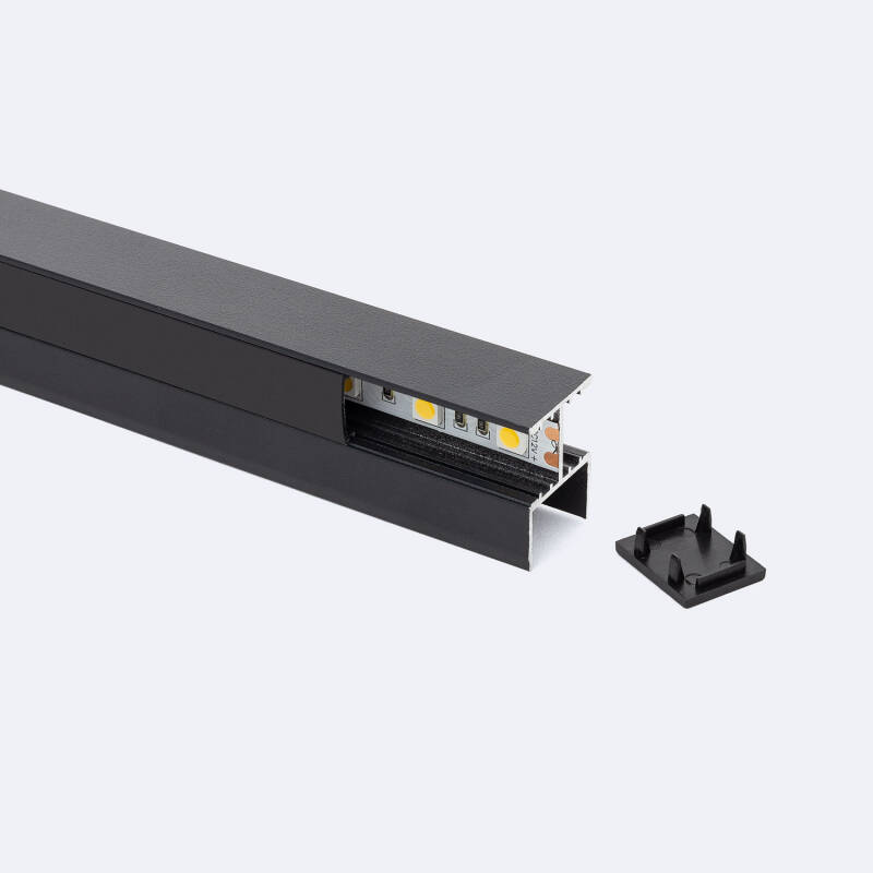 Afbeelding van Aluminium Profiel voor Plank met Doorlopende Afdekking voor LED Strips tot 12 mm