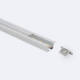 Image of Recessed Aluminium Profile with Continuous Cover & Clips for LED Strip up to 12mm