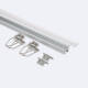 Image of Recessed Aluminium Profile with Continuous Cover & Clips for LED Strip up to 12mm