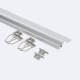 Image de Profilé Aluminium Encastré avec Clips et Capot Continu pour Ruban LED jusqu'à 12 mm