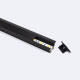 Bild von Aluminiumprofil Einbau mit Clips und durchgehender Abdeckung für LED Streifen bis 12 mm mit durchgehender Abdeckung