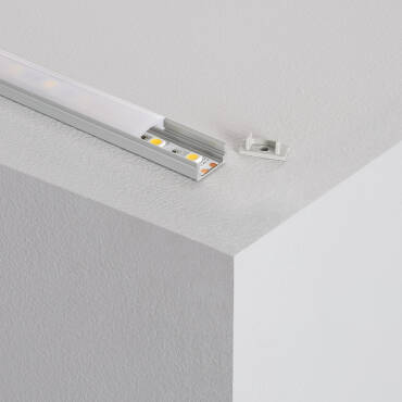 LEDKIA LIGHTING Aluminiumprofil Für LED-Streifen – Mit Durchgehender Abdeckung, Für Doppelte Streifen Bis 20mm, 10 M Set