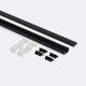 Image of Recessed Aluminium Profile with Continuous Cover for LED Strip up to 12mm