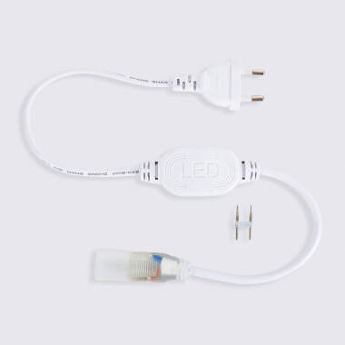 Câble Rectificateur pour Gaine Néon LED Flexible 7.5W/m 220V AC 120 LED/m Semi-circulaire 180° Monochrome IP67
