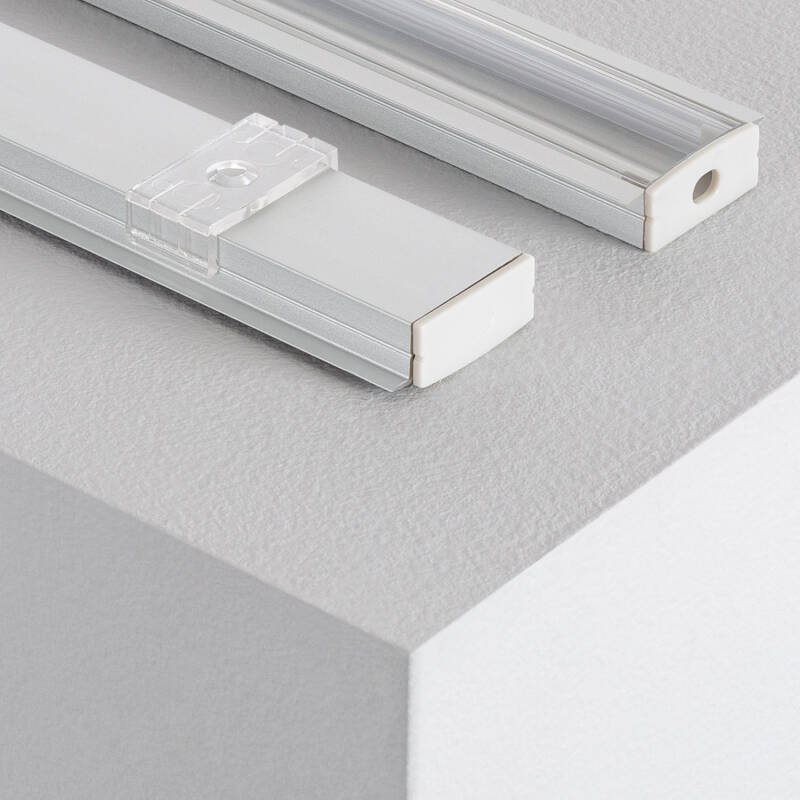 Image of Recessed Aluminium Profile with Continuous Cover for LED Strip up to 18mm