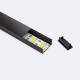 Afbeelding van Aluminium Profiel Opbouw met doorlopende afdekking voor dubbele LED-strip tot 20 mm