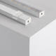 Immagine di Profilo in Alluminio da Superficie con Copertura Continua per strisce LED fino a 15 mm