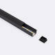 Bild von Aluminiumprofil Aufbau für LED Streifen bis 15 mm mit durchgehender Abdeckung